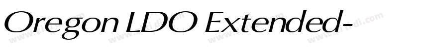 Oregon LDO Extended字体转换